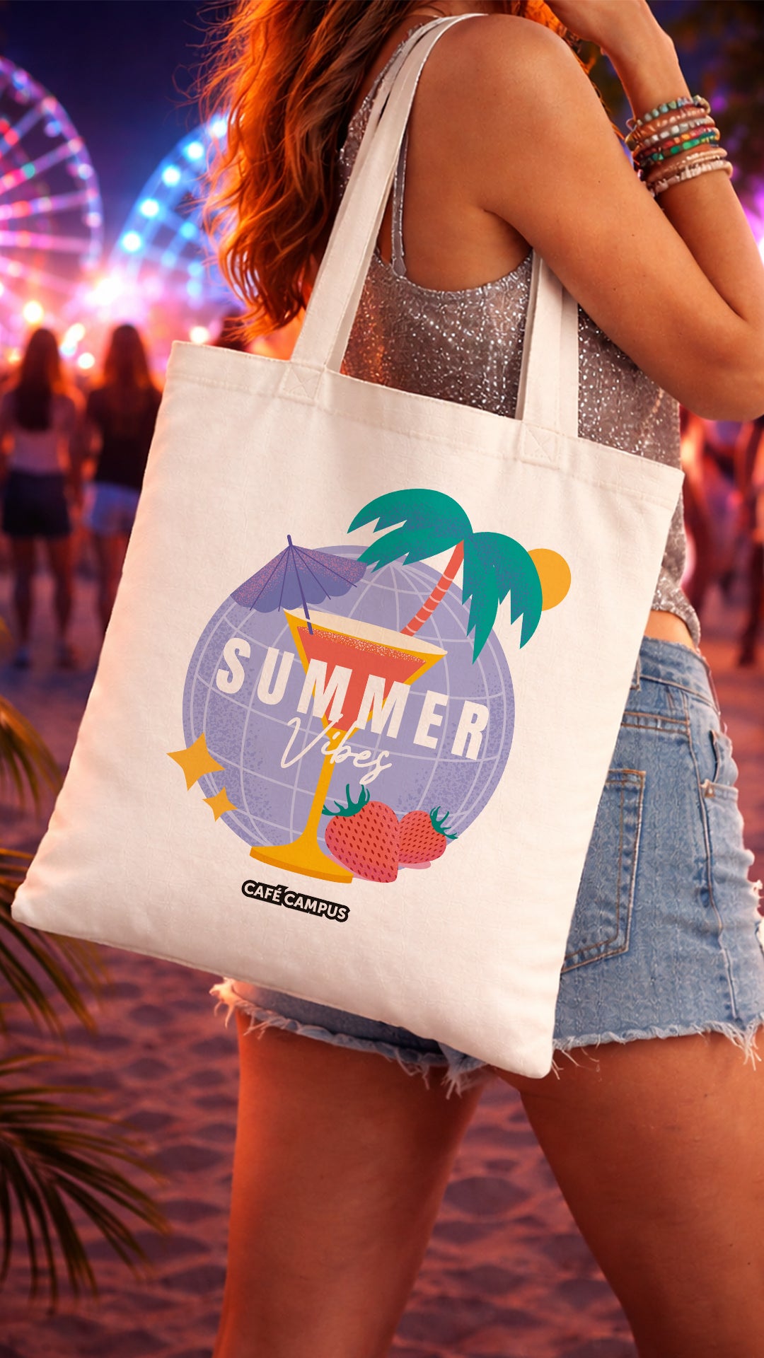 Tote bag Summer Vibes 🍹🌴🪩☀️